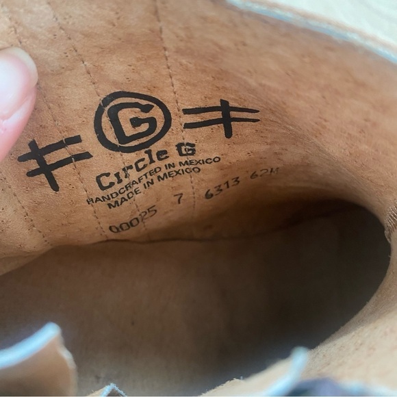 Circle G Burnished Brown Double Zipper Bootie - Picture 5 of 6